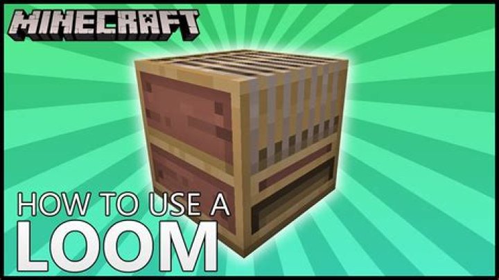 What do you use a loom for in minecraft