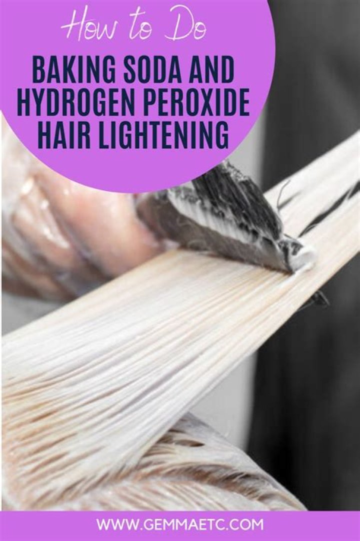 What does peroxide and baking soda do to your hair?