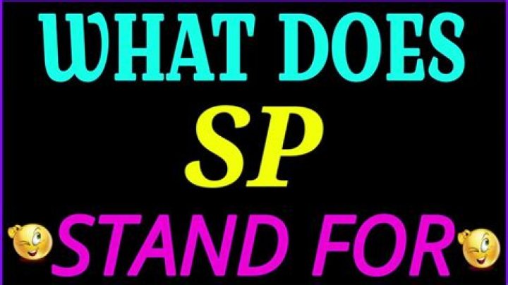 What does SP stand for in Pokemon?