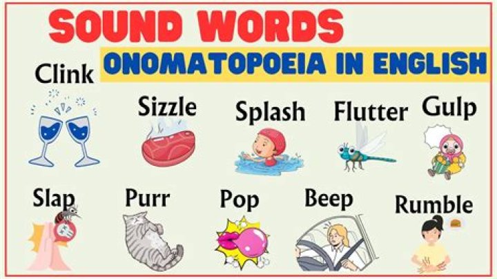 What is onomatopoeic words in english?
