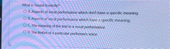 What is sound iconicity?