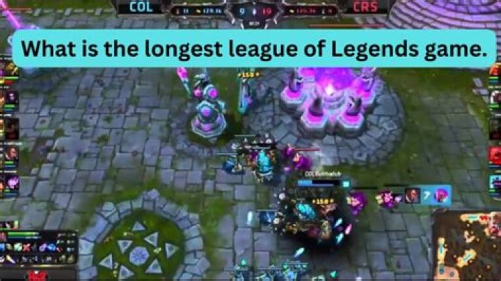 What is the longest league of legends game