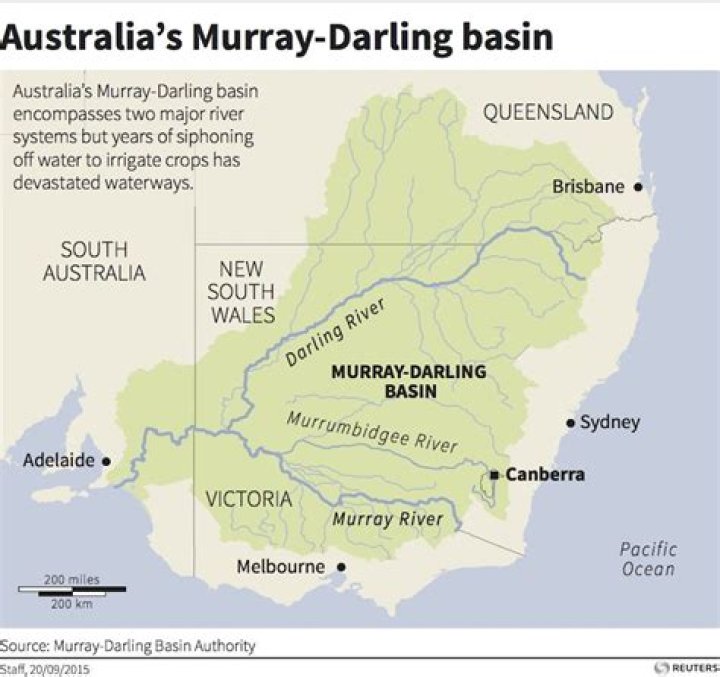 What pollution is the Murray Darling Basin exposed to?