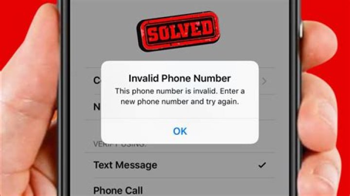 Whats an invalid number?