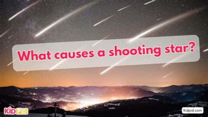 When do shooting stars happen?