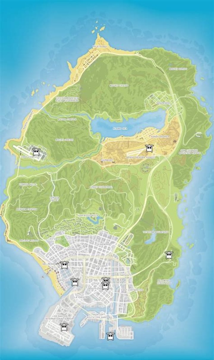 Where are helicopters in gta 5