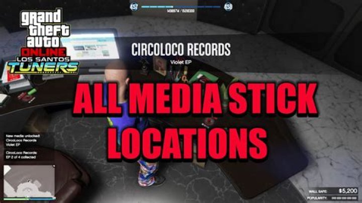 Where are the media sticks in gta