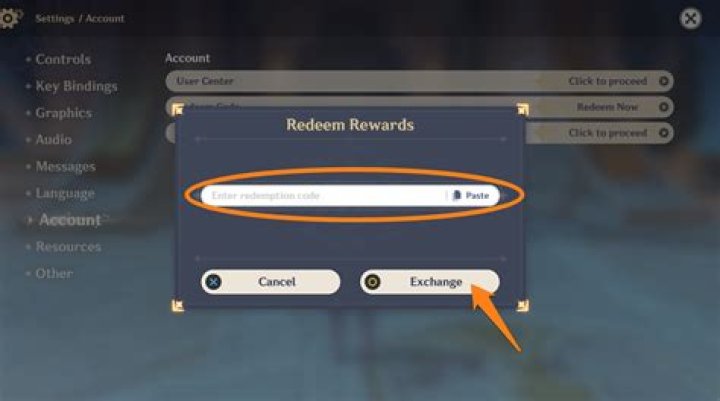 Where to redeem genshin impact codes