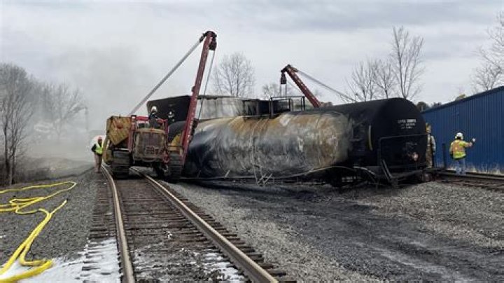 Who owns railroad transporting oil?