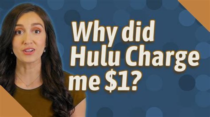 Why did Hulu Charge me $60?