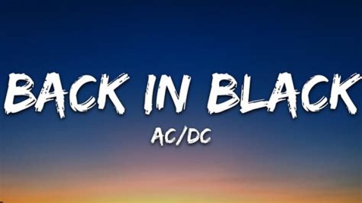 Why is back in black so good?